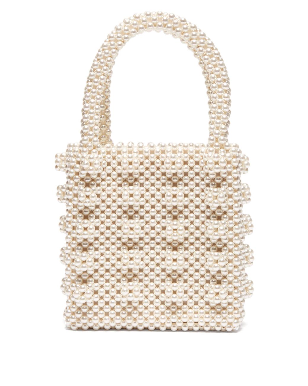 Shrimps Synthetic Antonia Faux-pearl Embellished Bag in Cream (Natural) |  Lyst