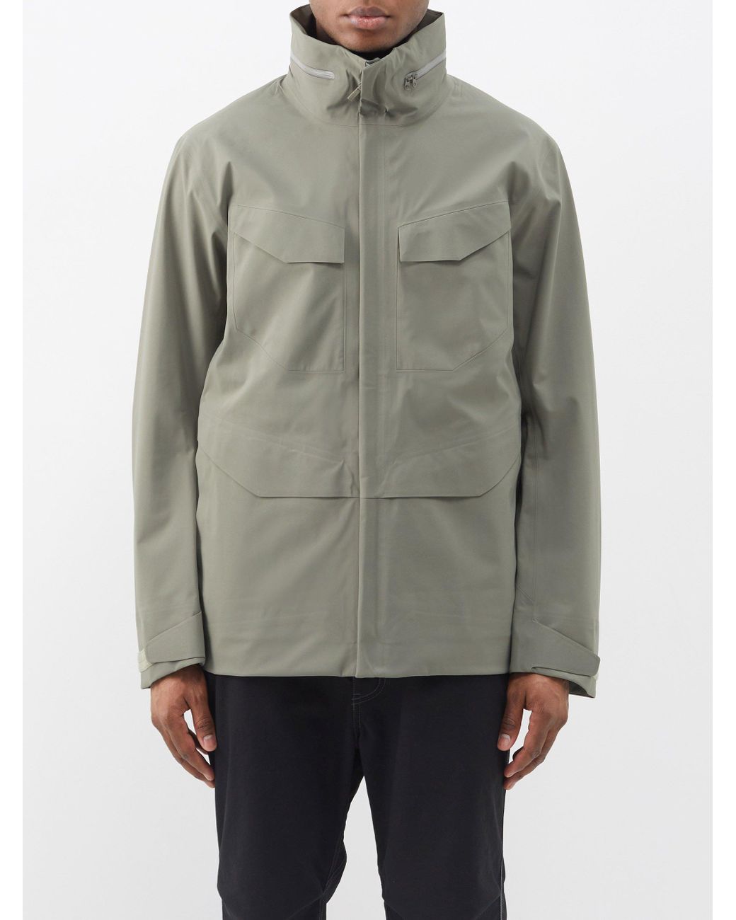 Veilance Field Hooded Gore-tex Jacket in Grey for Men | Lyst UK