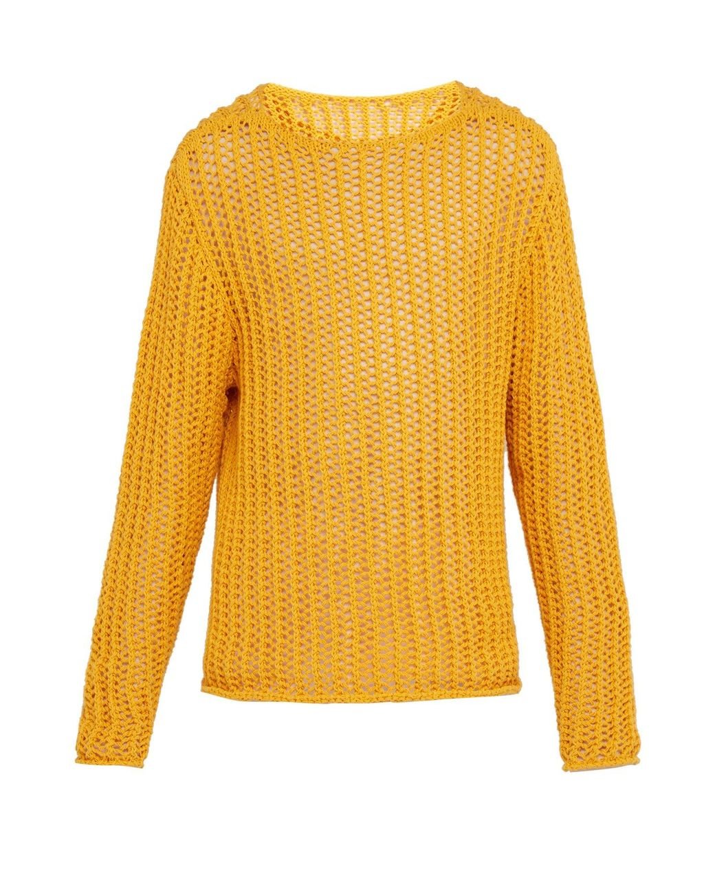Jacquemus Fishnet Knit Sweater in Yellow for Men | Lyst