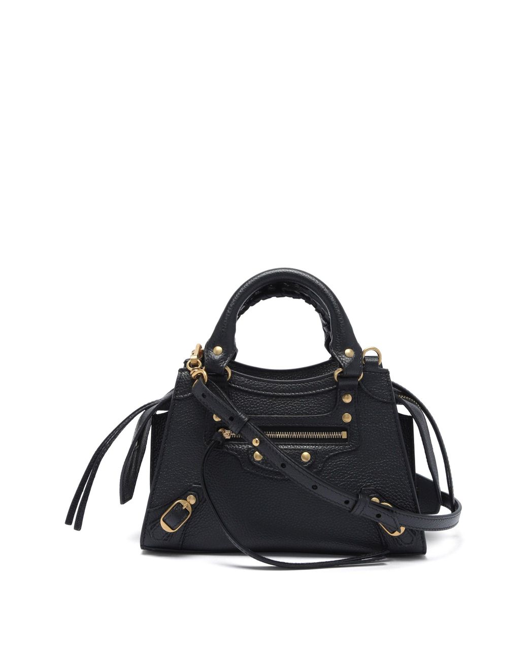 Balenciaga Neo Classic City Mini Grained-leather Bag in Black - Lyst