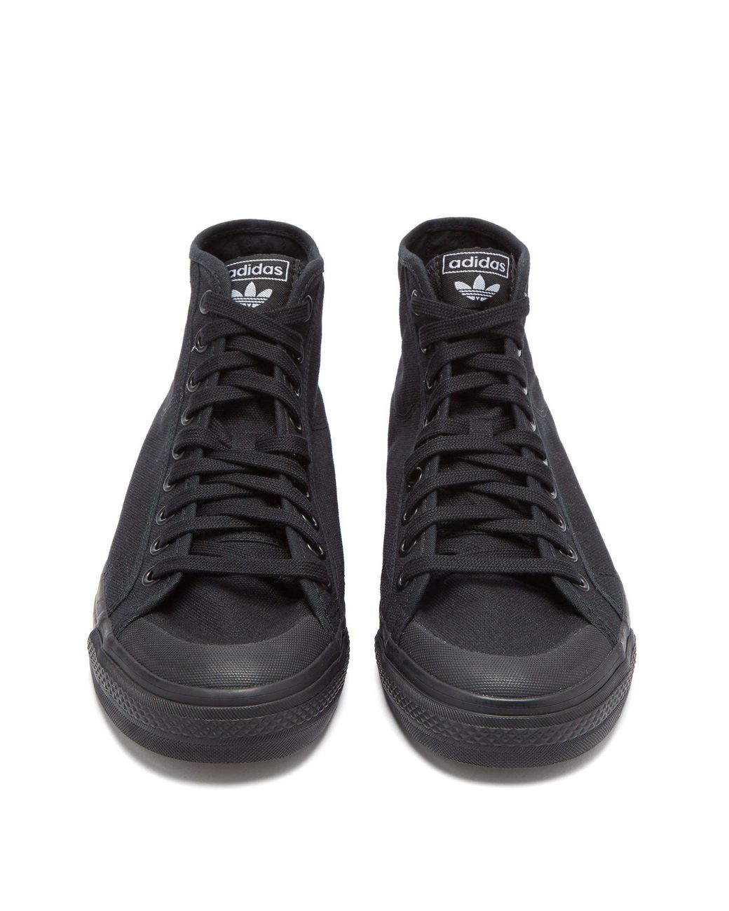 adidas Originals Nizza High Top in Black for Men | Lyst