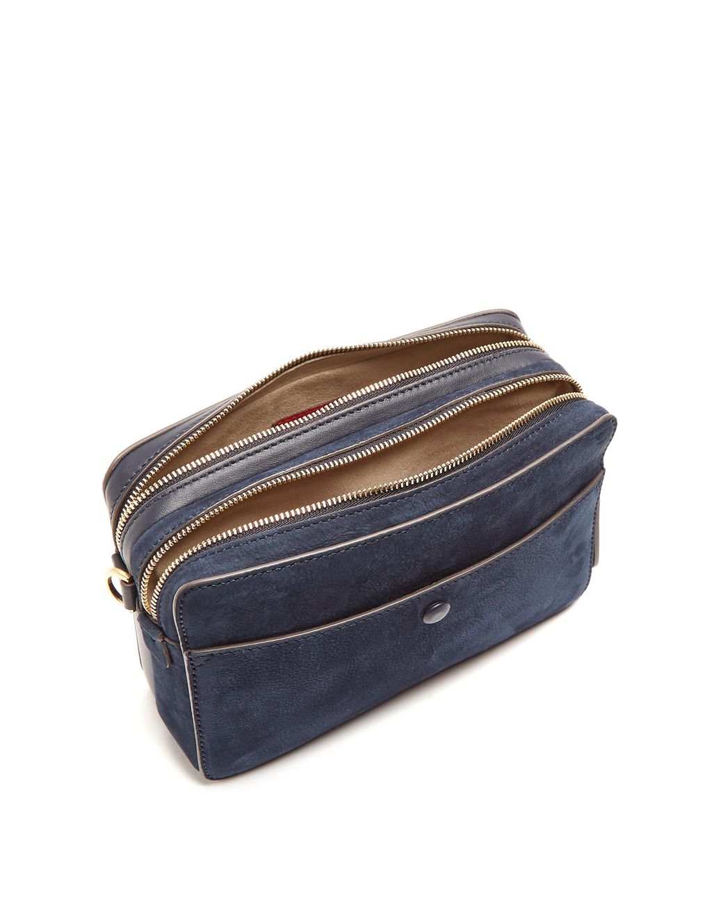 Anya Hindmarch Double Stack Leather Cross-body Bag in Blue | Lyst