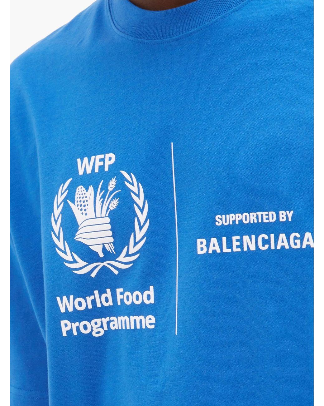 Balenciaga Neon Green World Food Programme TShirt  INC STYLE