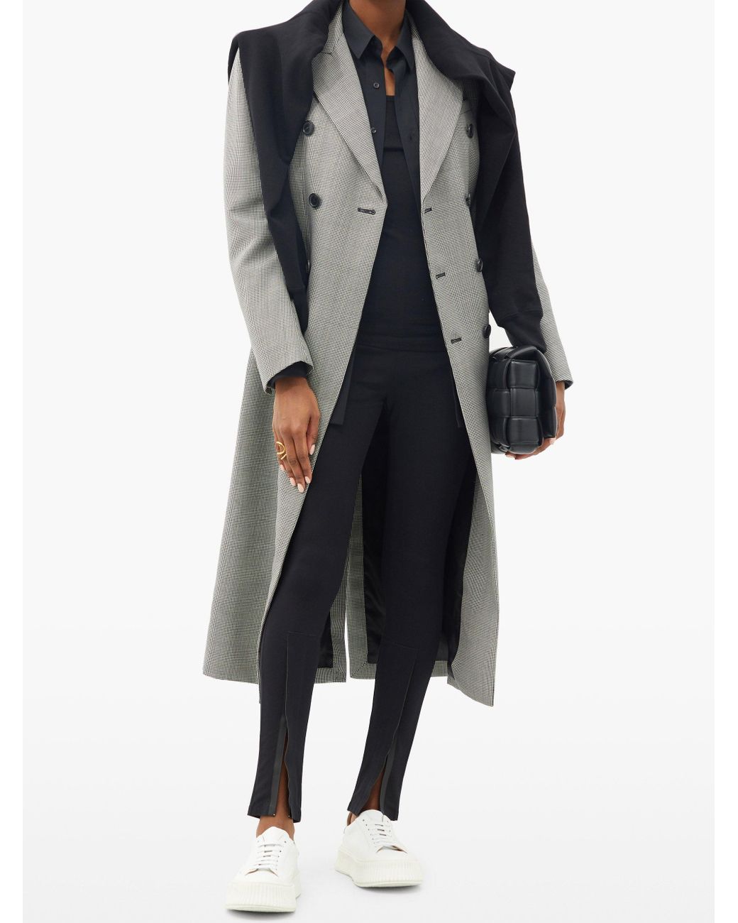 WARDROBE.NYC Release 05 Double-breasted Merino-wool Coat in Black White  (Gray) - Lyst