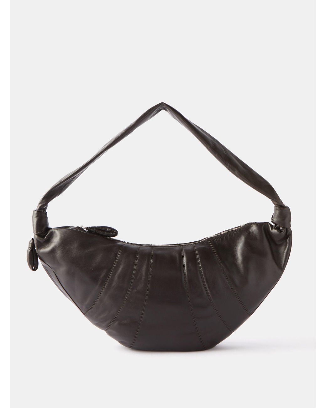 Lemaire Croissant Large Leather Shoulder Bag in Black for Men | Lyst