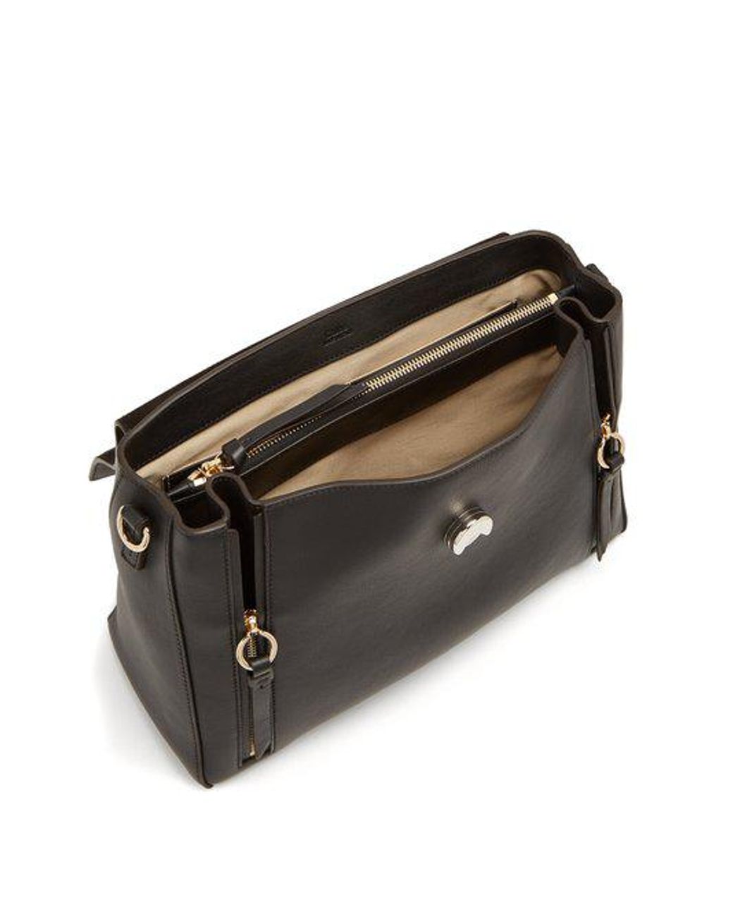 Chloé Faye Day Medium Leather Shoulder Bag in Black