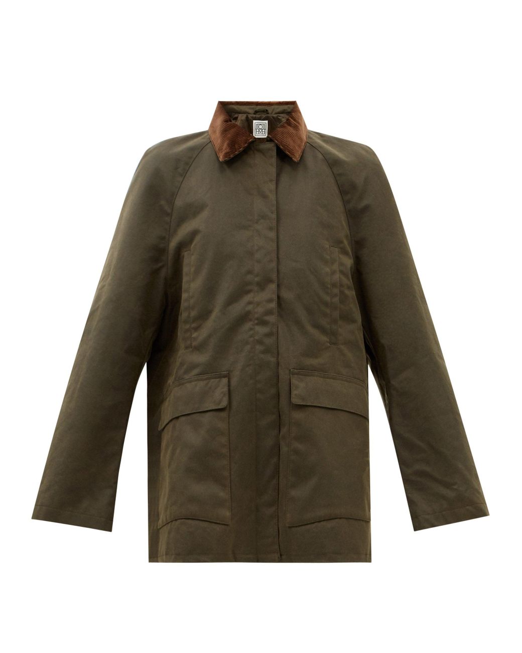 Totême Country Waxedcotton Jacket in Green Lyst