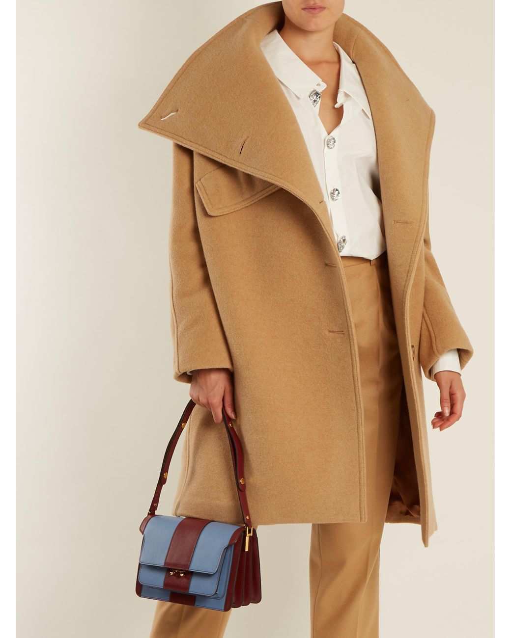 Funnel neck coat online acne