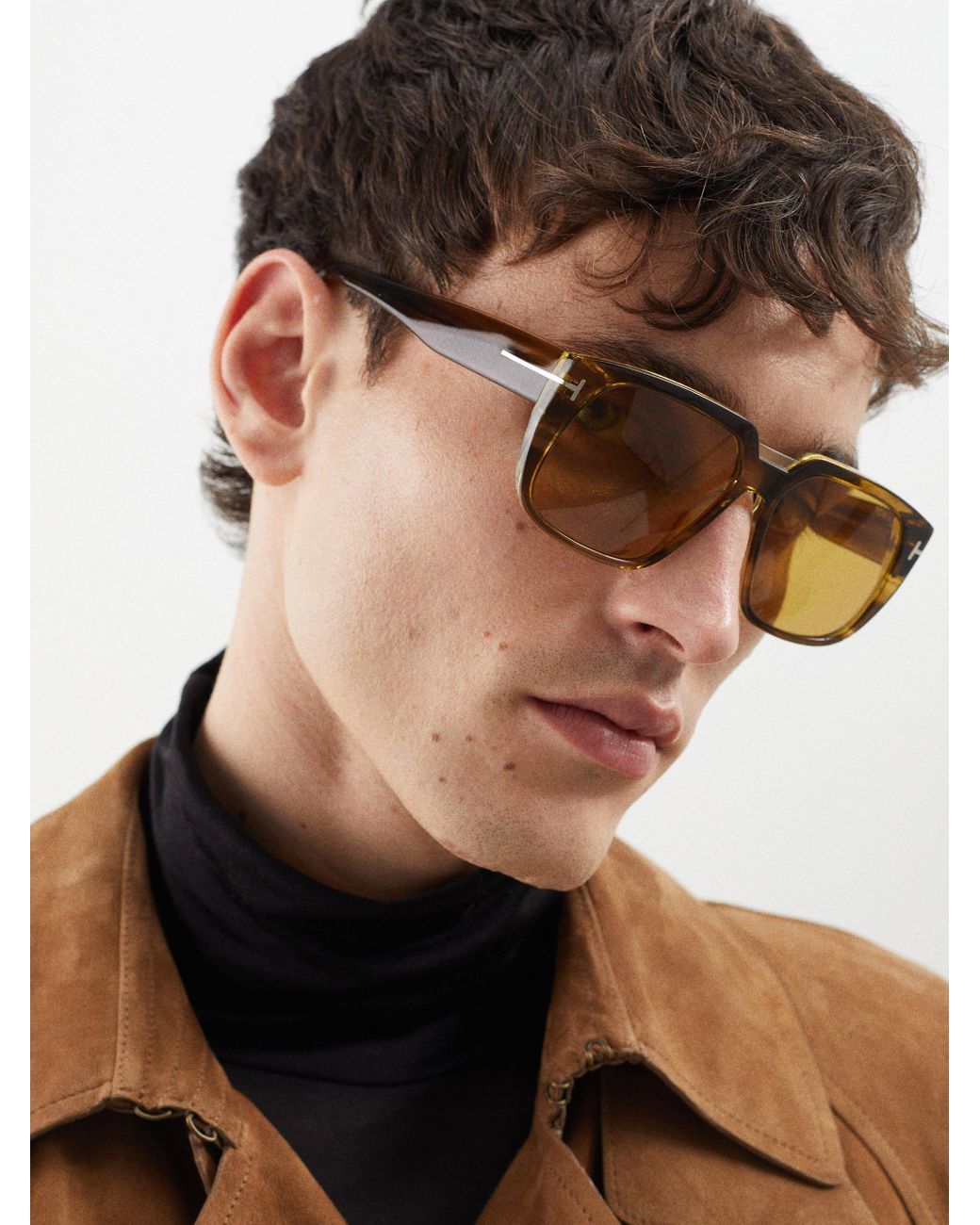 nevø sadel Bekræfte Tom Ford Oliver-02 D-frame Acetate Sunglasses in Natural for Men | Lyst