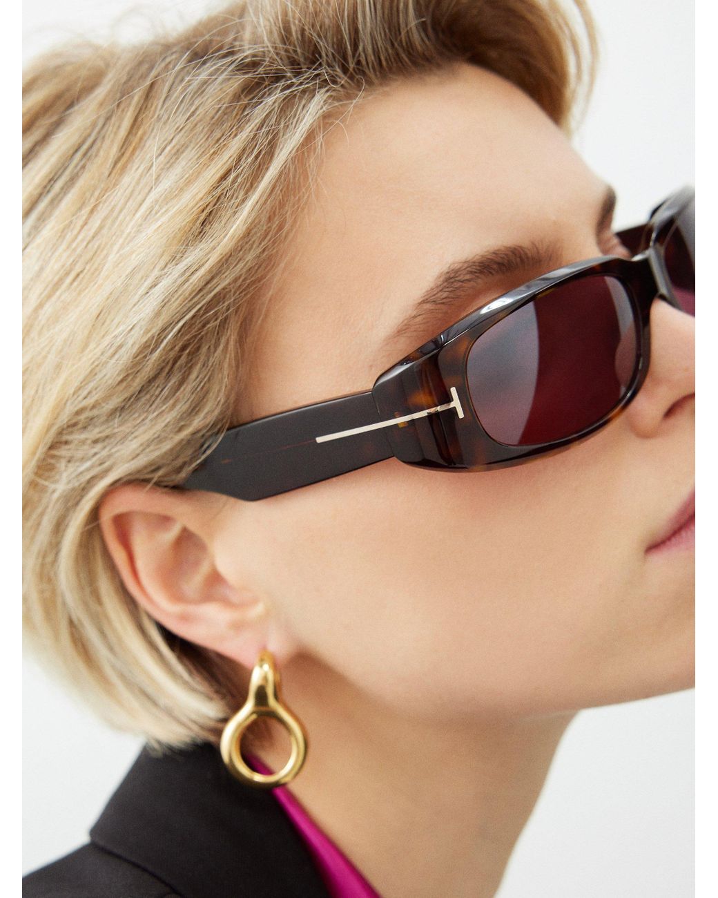 Tom ford womens tortoise shell best sale glasses