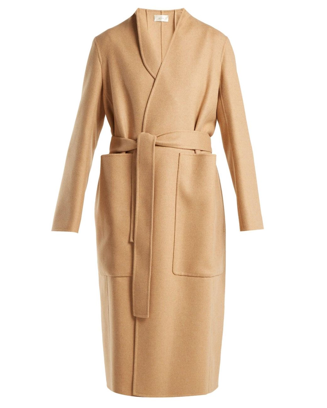 The Row Paret Double faced Wool And Cashmere blend Coat in Natural