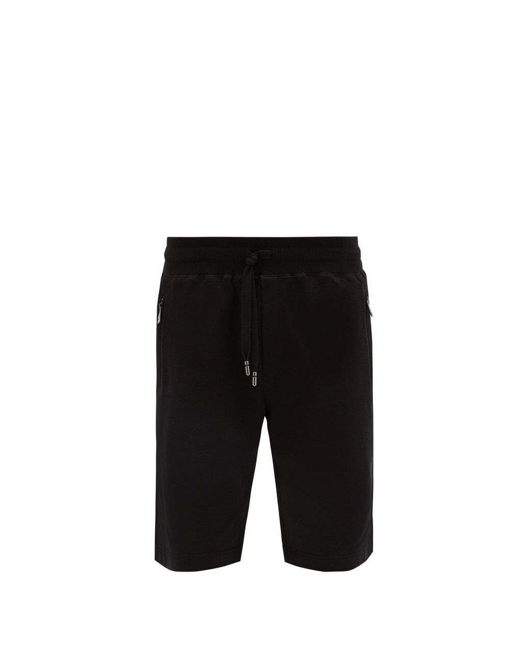 Dolce & Gabbana Logo Cotton Jersey Shorts in Black for Men - Lyst