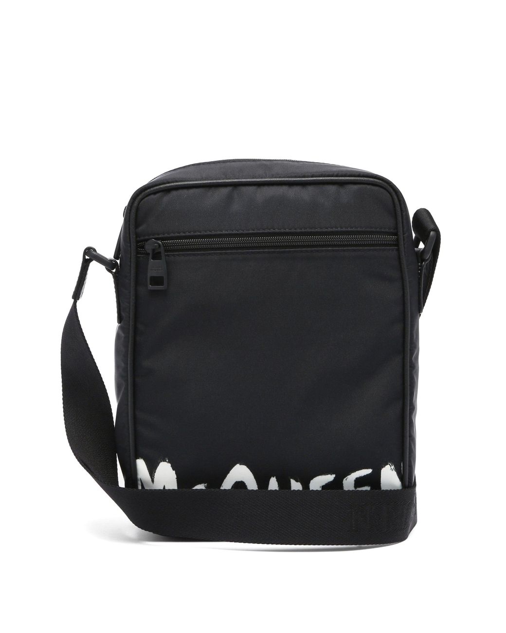 Alexander McQueen Urban Logo-print Canvas Cross-body Bag in Black White ...