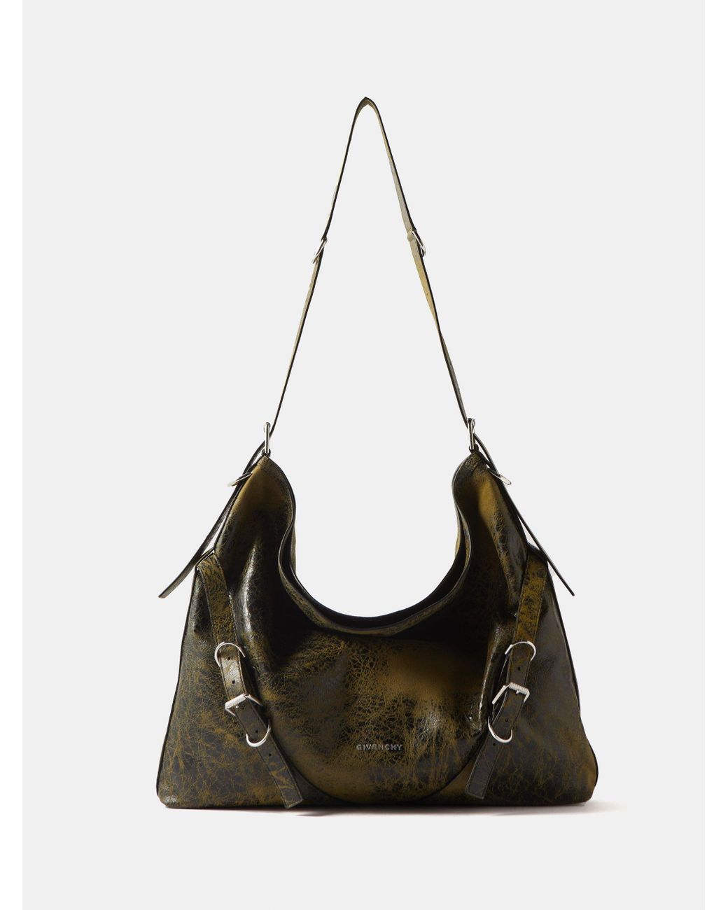 Givenchy Voyou Large Tumbledleather Shoulder Bag in Black for Men Lyst