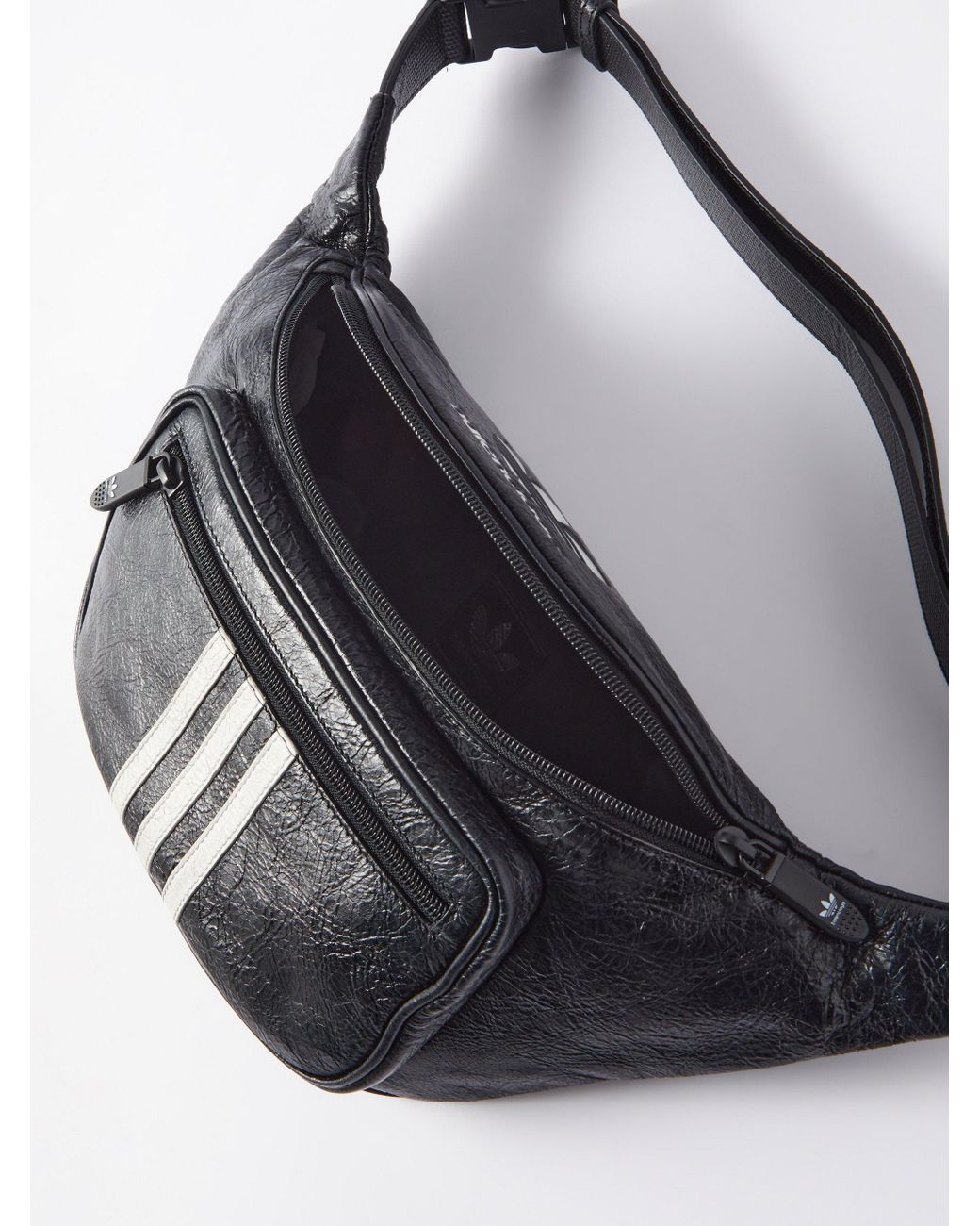 Balenciaga X Adidas Trefoil-logo Belt Bag in Black for Men | Lyst