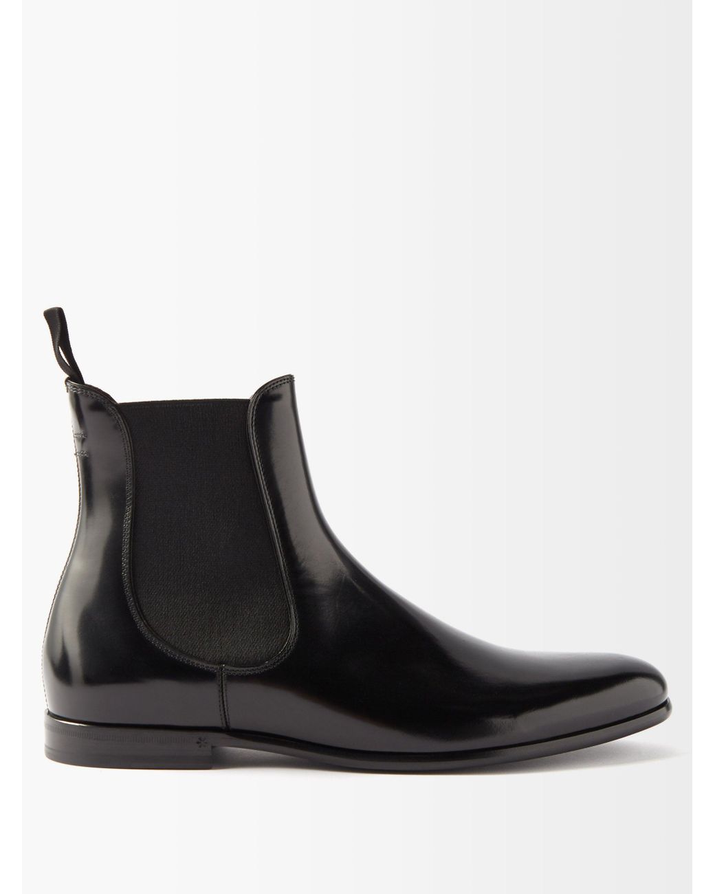 Dolce & Gabbana Patent-leather Chelsea Boots in Black for Men | Lyst