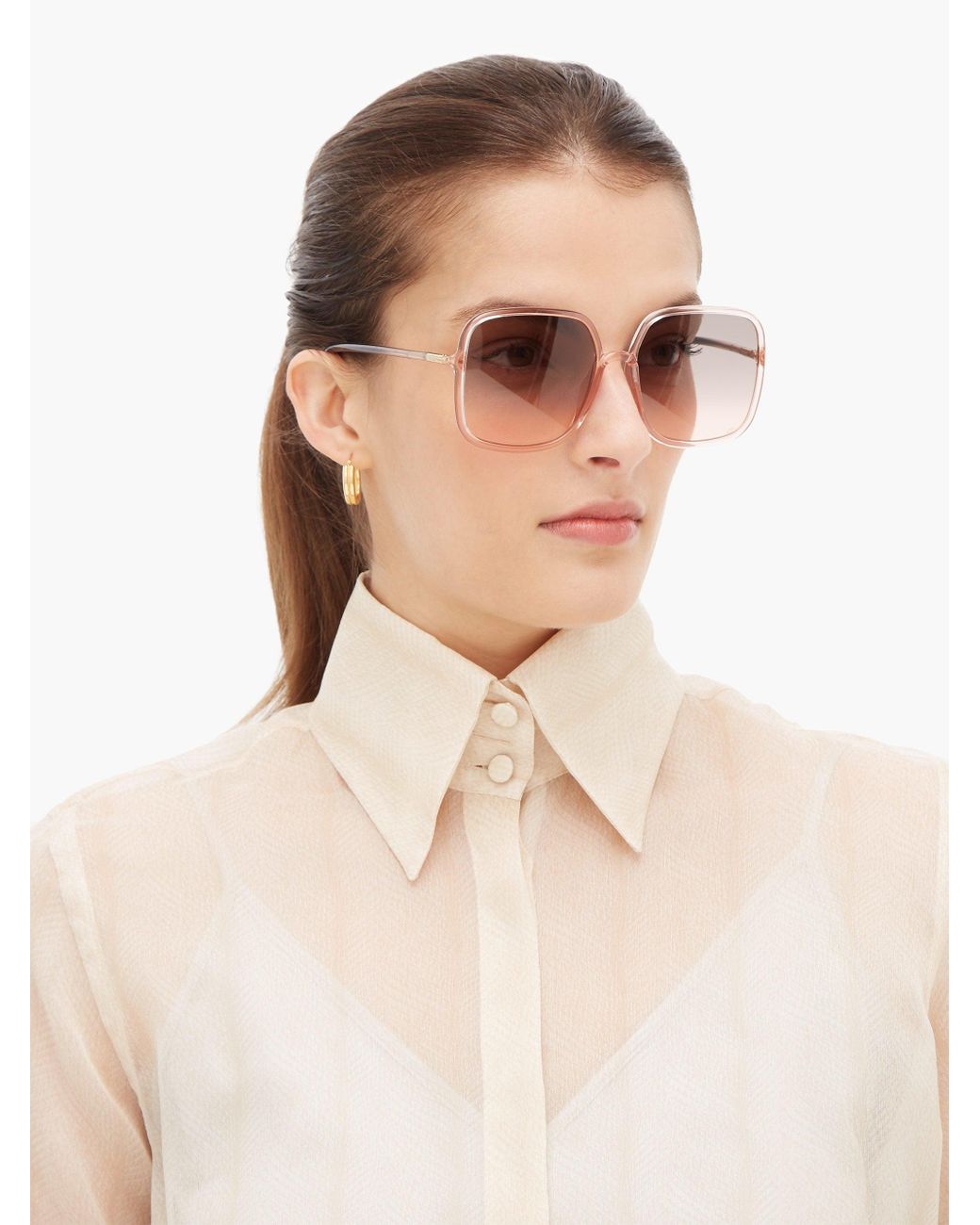 Dior Diorstellaire1 Square Metal Sunglasses  Lyst
