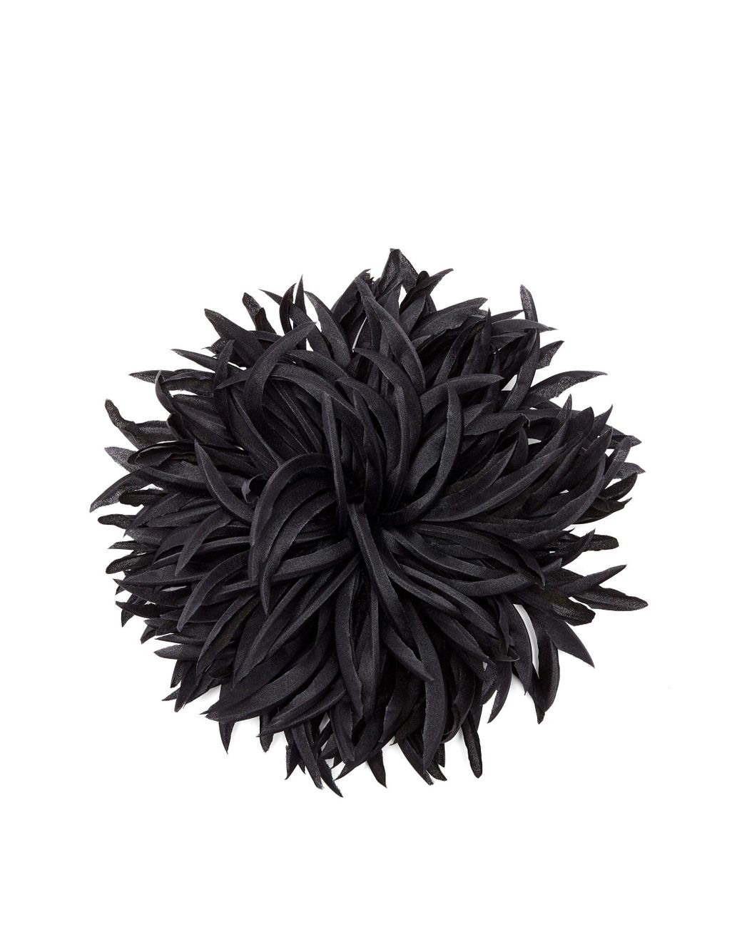 Broche en soie à fleurs Saint Laurent en coloris Noir | Lyst