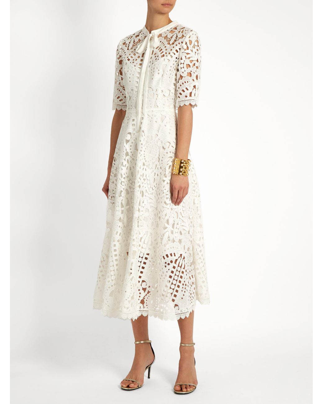 Temperley London Berry Lace Dress in 