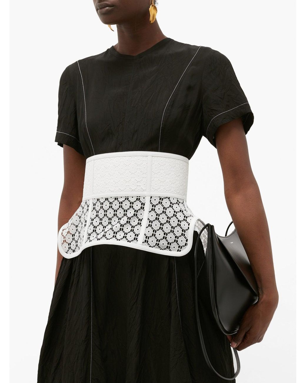 White top obi belt