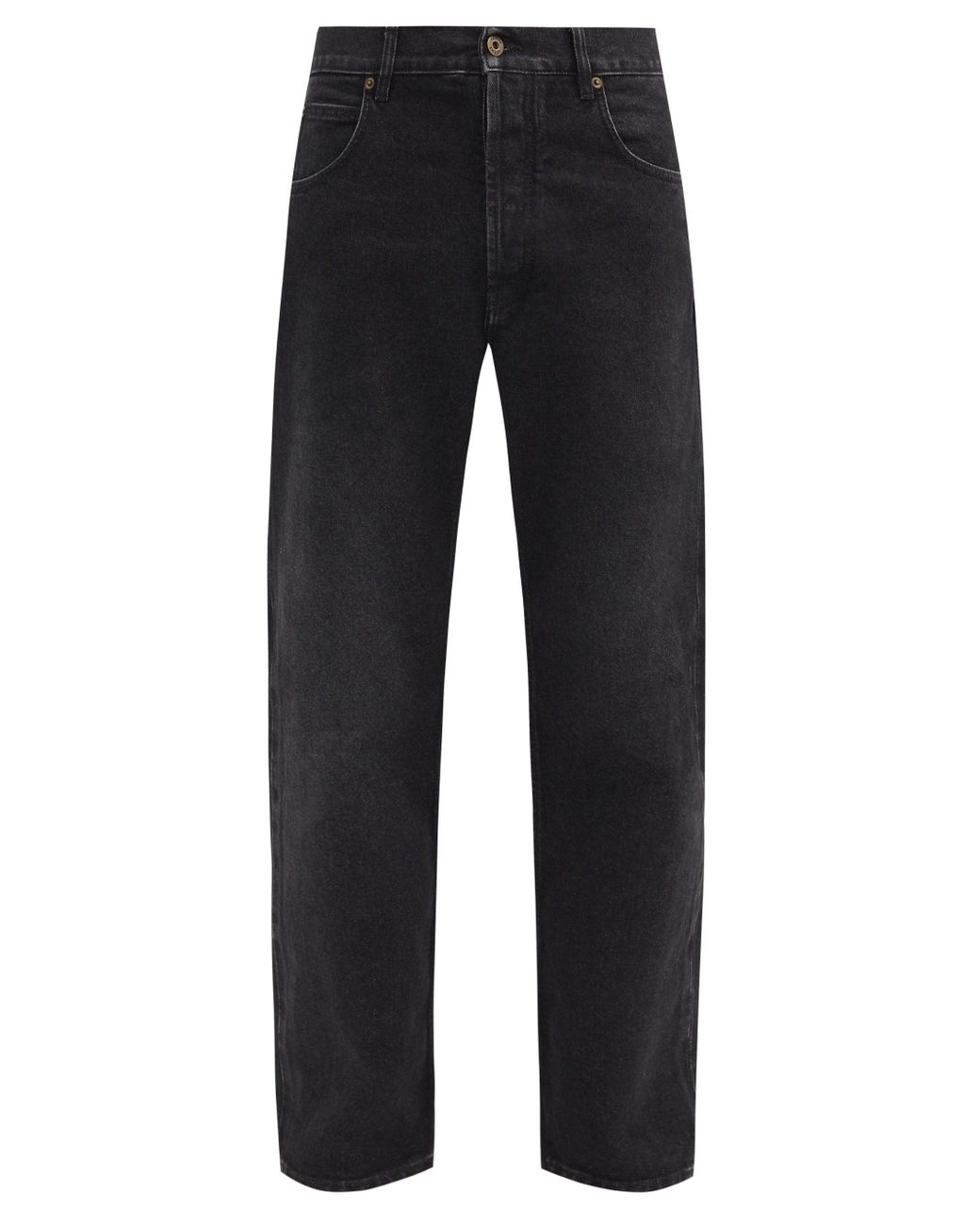 Loewe Denim Logo-patch Slim-leg Jeans in Black for Men - Lyst