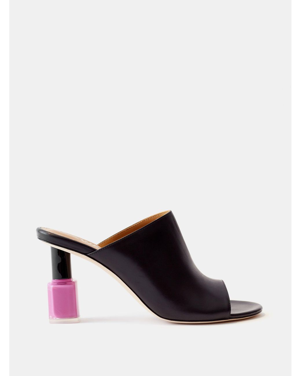 Loewe Nail Polishheel 80 Leather Mules Lyst