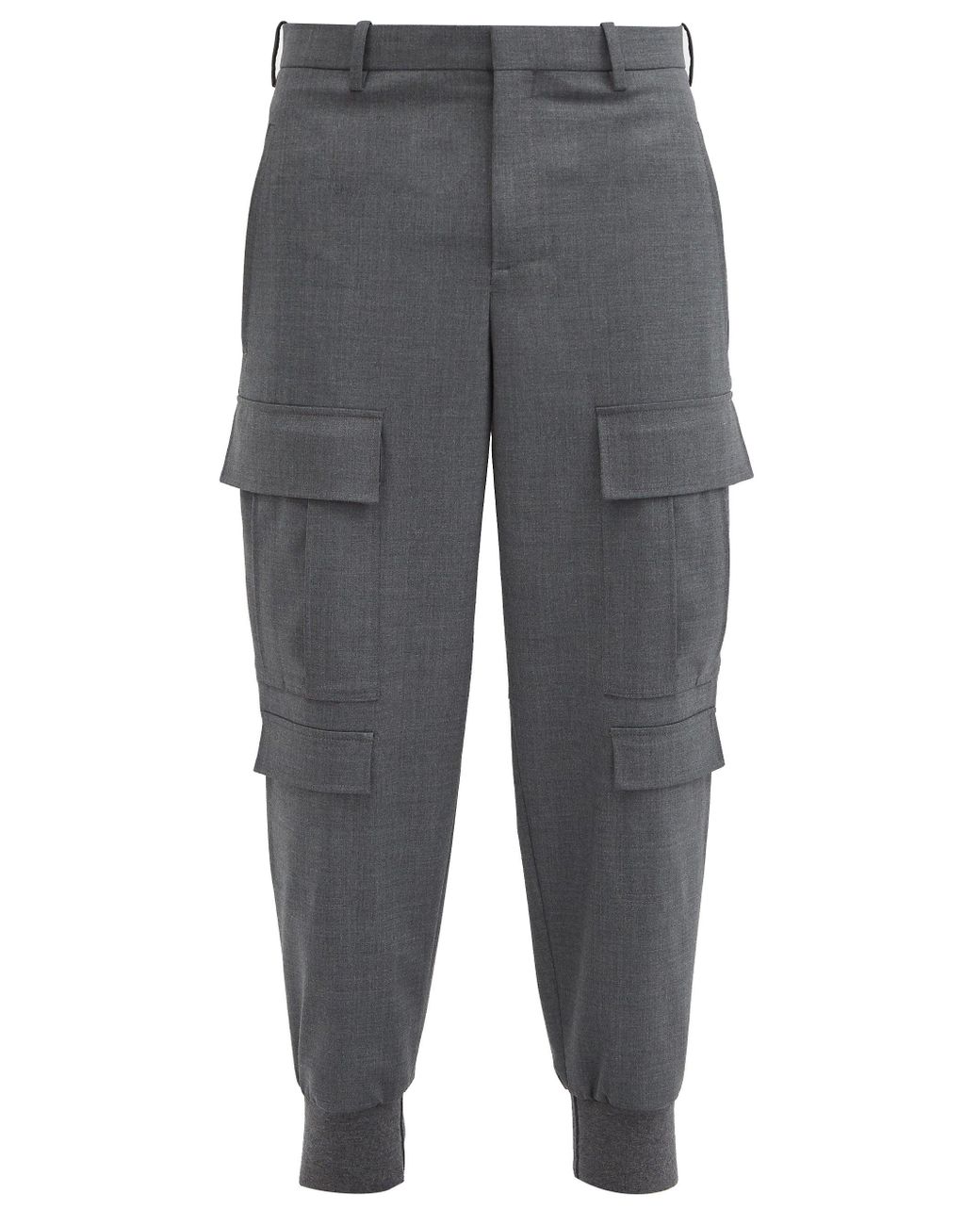 grey cuffed cargos