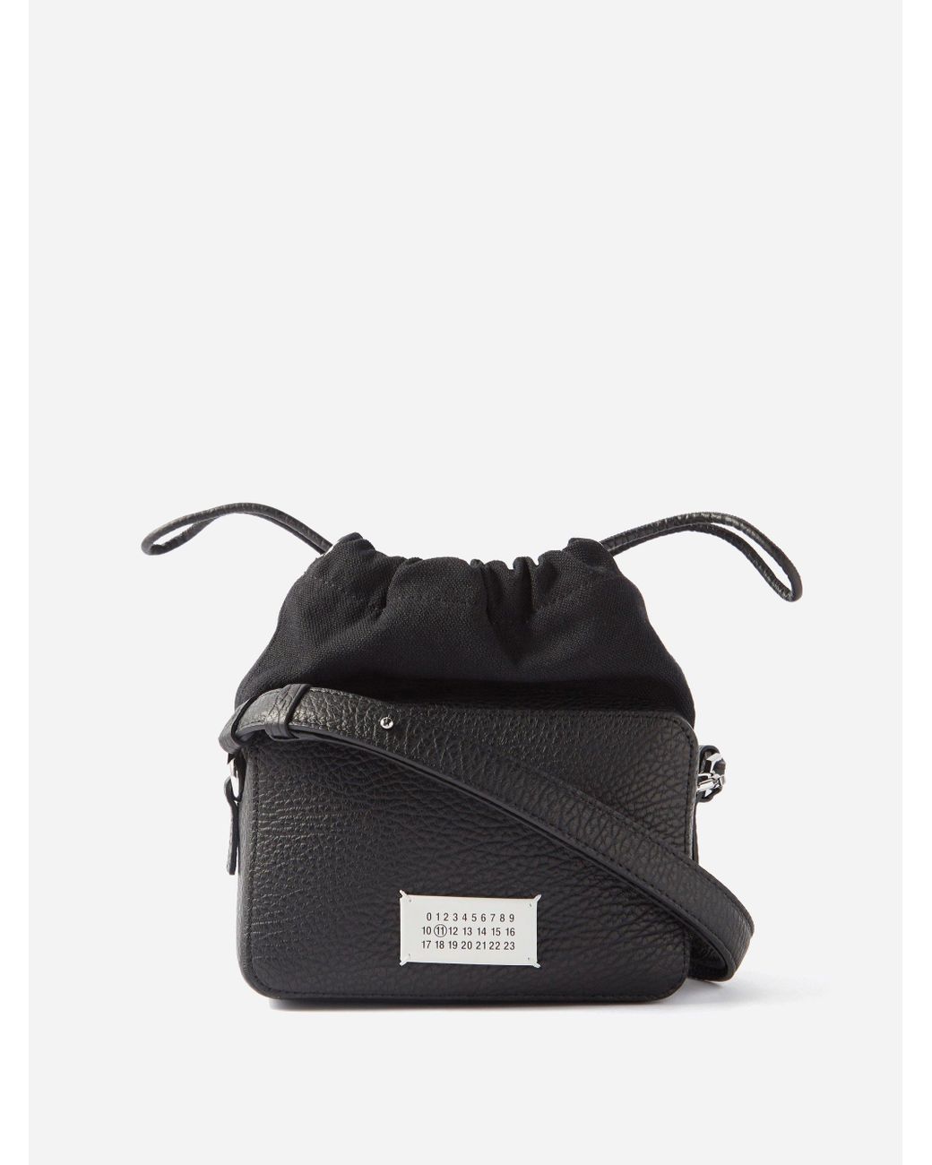 メンズ Maison Margiela 5ac ミニ レザーカメラバッグ ブラック | Lyst