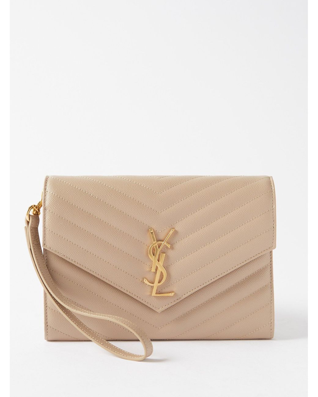 ysl cream clutch