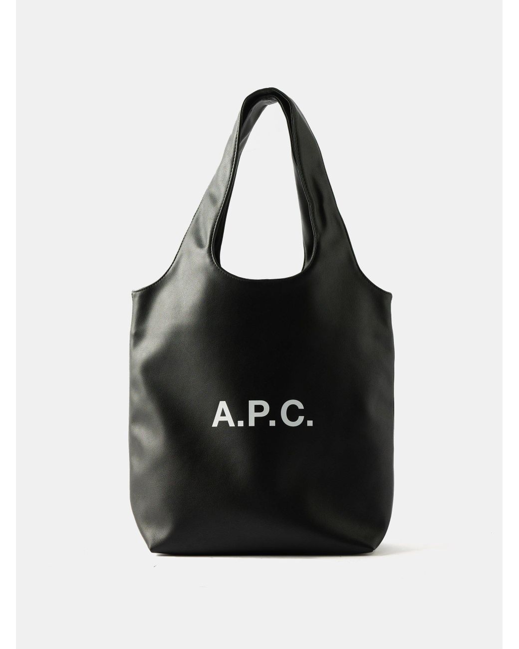 A.P.C. Ninon Small Faux-leather Tote Bag in Black for Men | Lyst UK