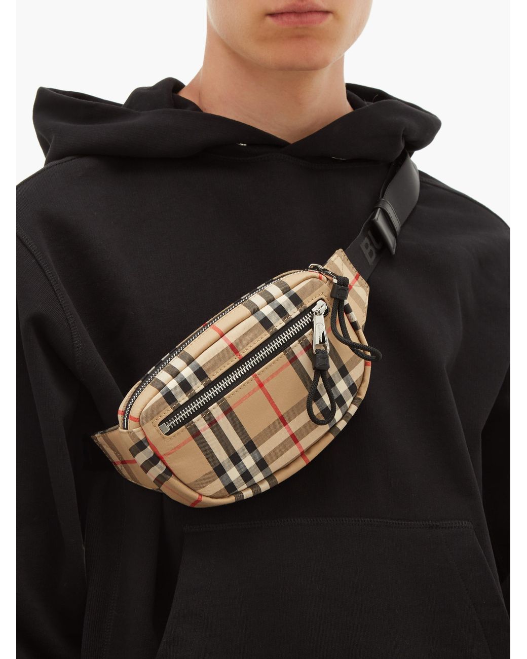 burberry vintage check belt bag