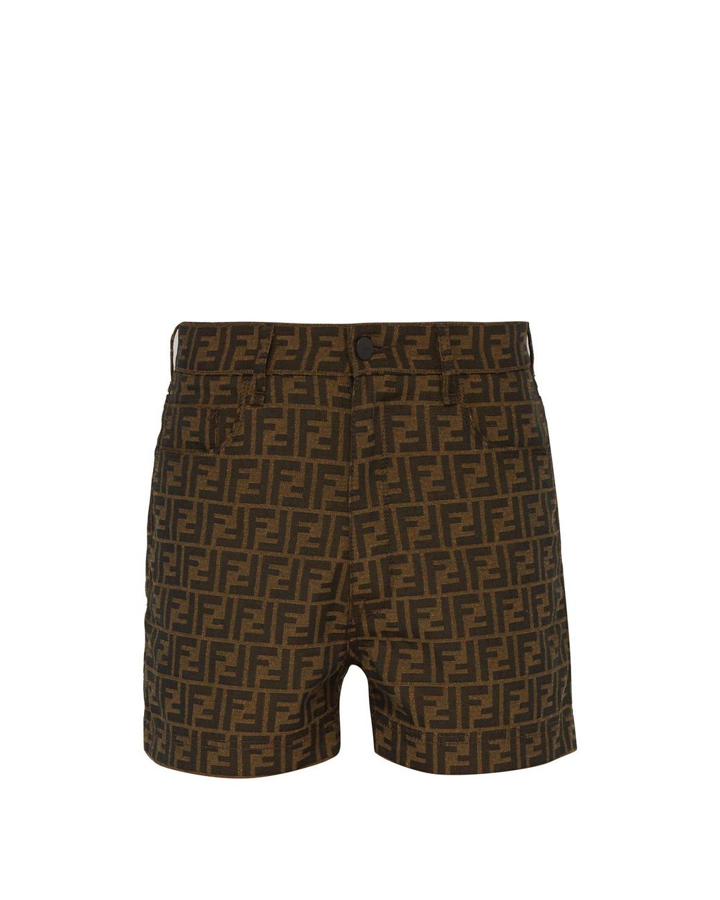 Fendi Ff Jacquard Shorts for Men Lyst