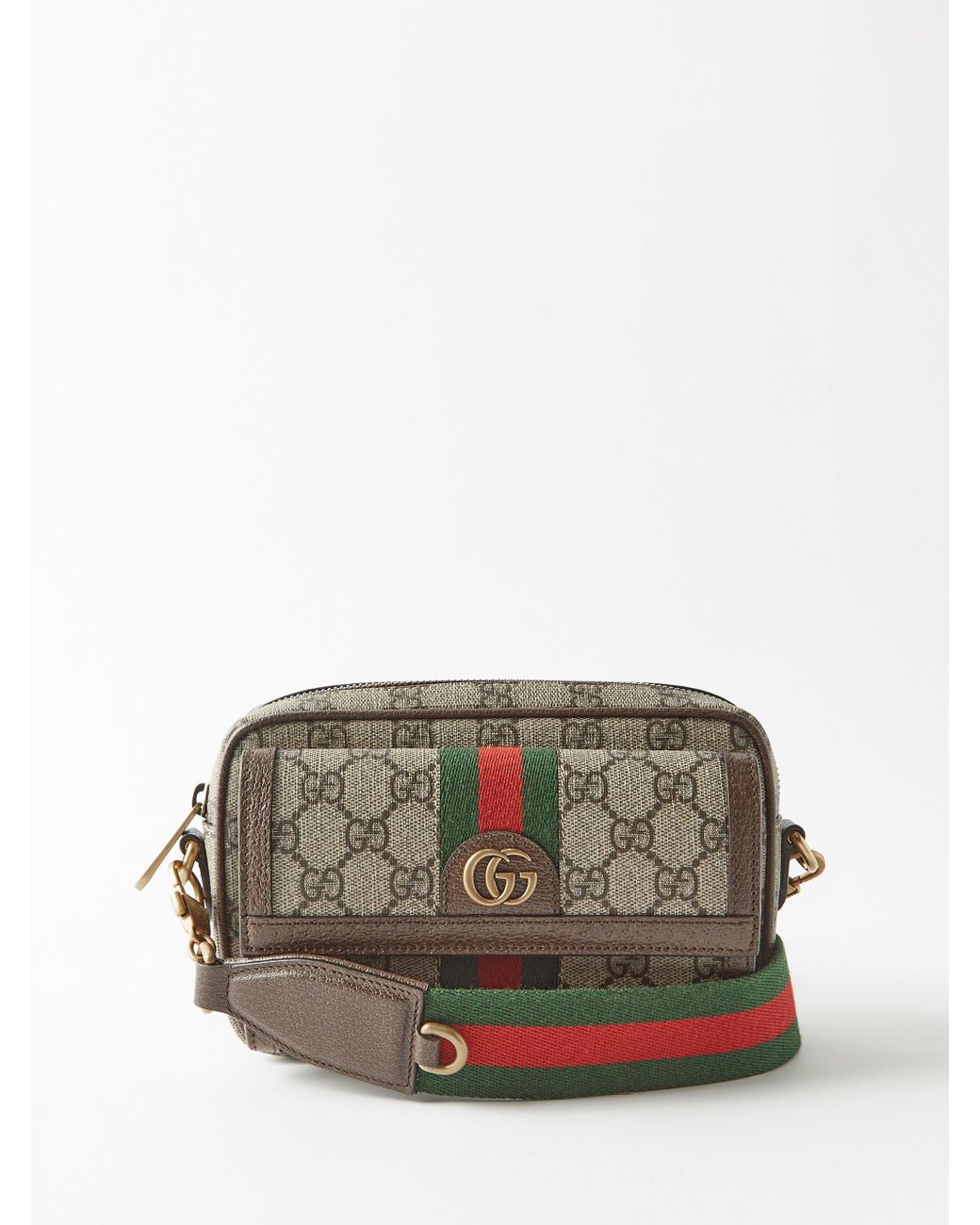 Gucci Ophidia Gg canvas Mini Crossbody Bag in Green for Men Lyst UK