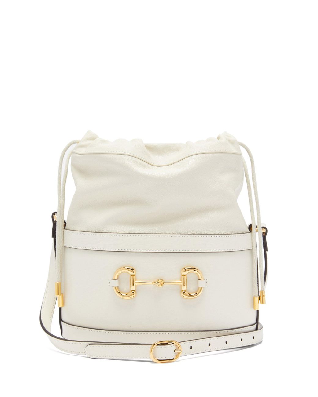 Gucci 1955 Horsebit Drawstring Leather Bucket Bag Lyst