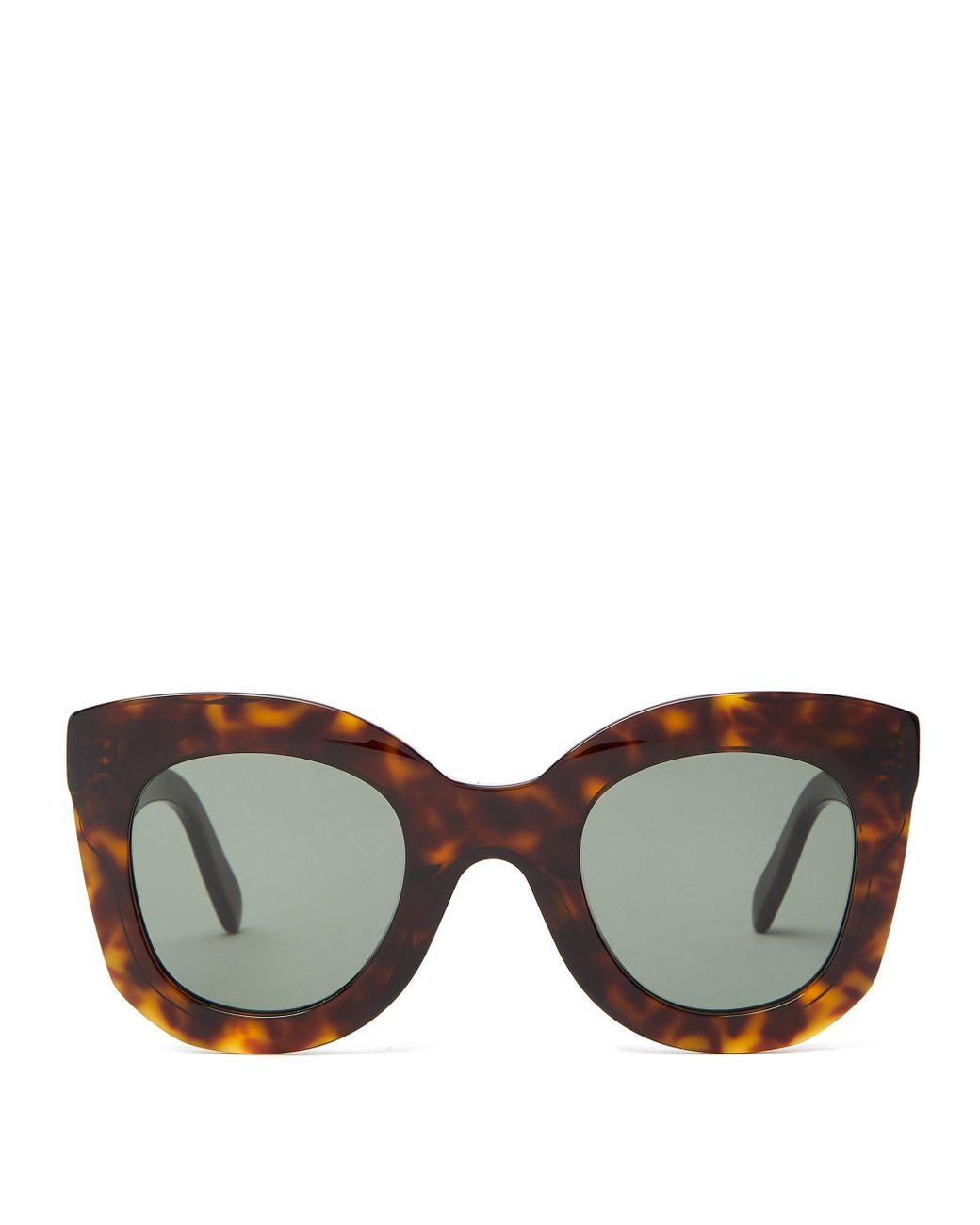 Celine Oversized Round Tortoise-acetate Sunglasses in Brown - Lyst