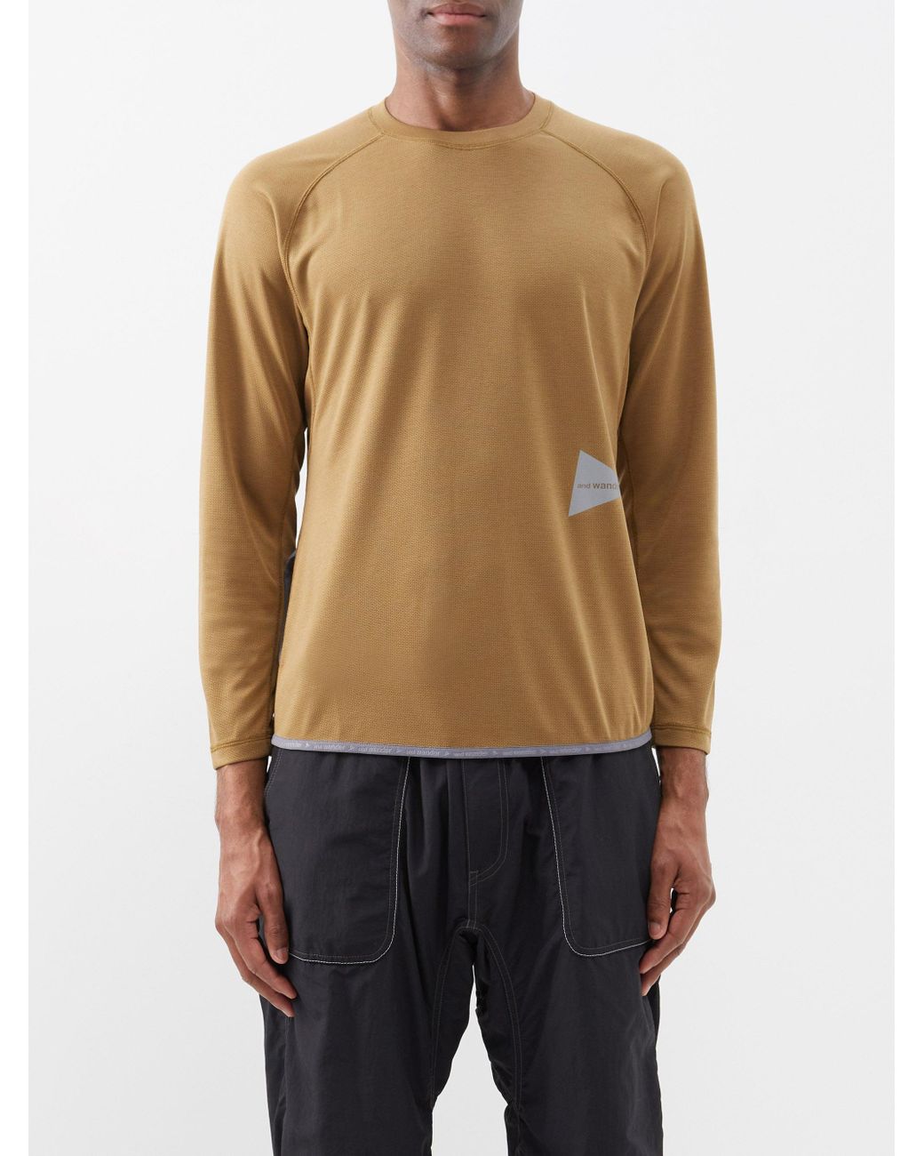 and wander Power Dry Jersey Long-sleeved Top in Natural for Men | Lyst