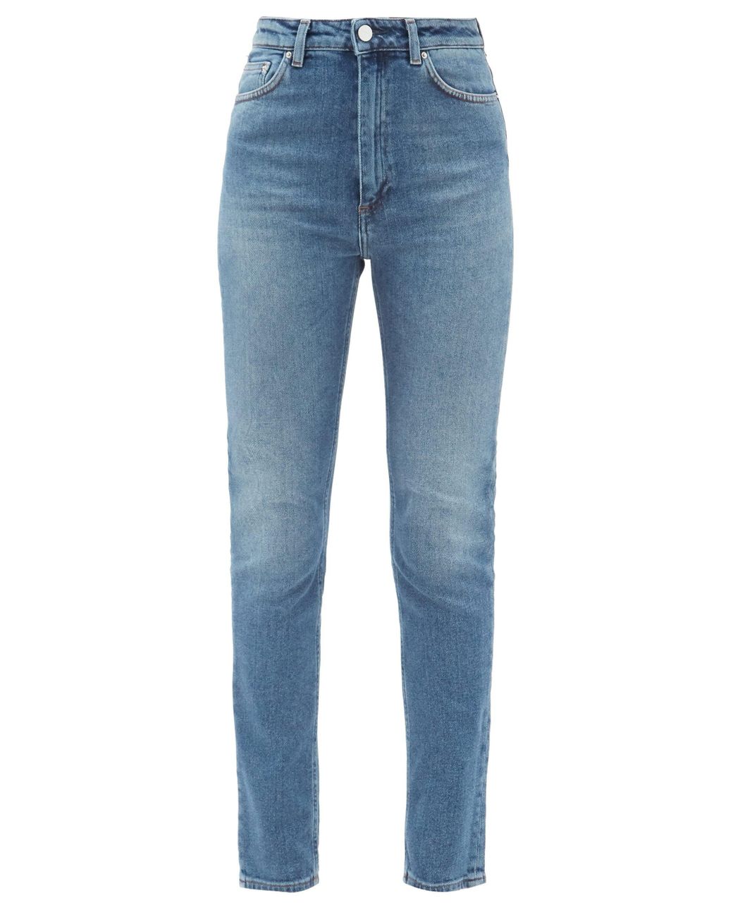 Totême Denim New Standard High-rise Skinny-leg Jeans in Denim (Blue) - Lyst