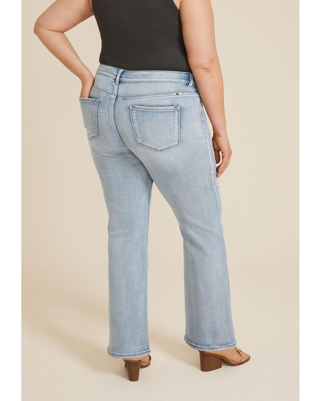 Plus Size Essentials Kancan Plus Size Essentials High Rise Bootcut Jeans Denim in Blue | Lyst