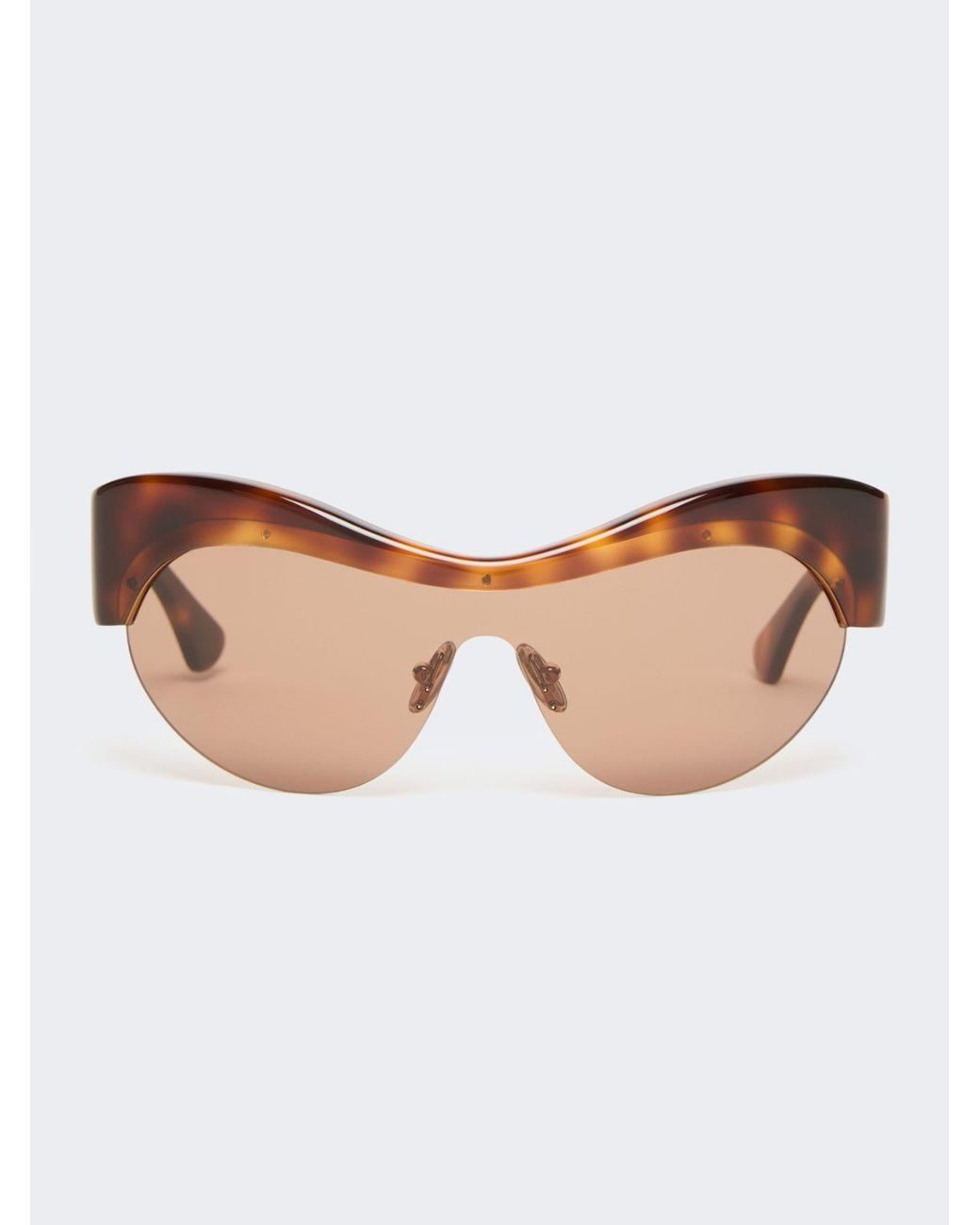Max Mara Brown Shaped Sunglasses