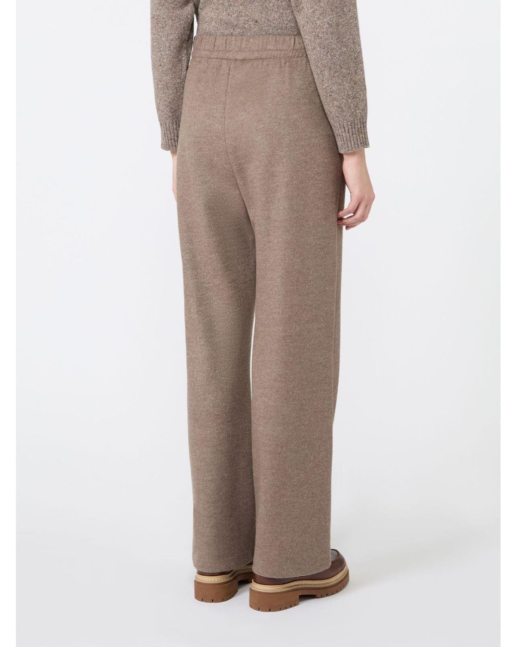 Max Mara Natural Jersey Drap Trousers