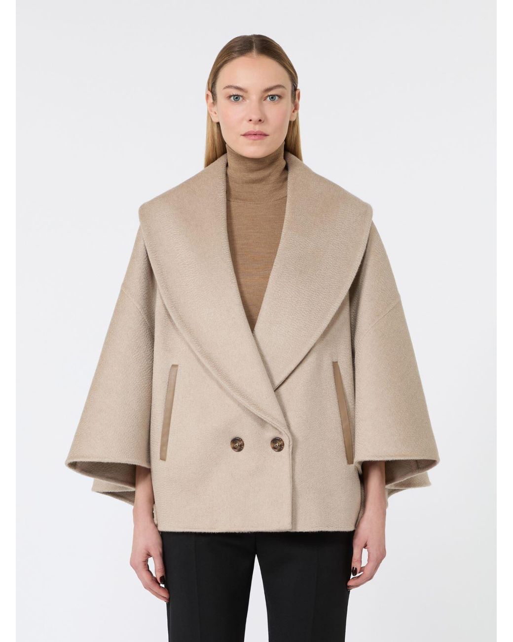 Cappa di Max Mara in Natural