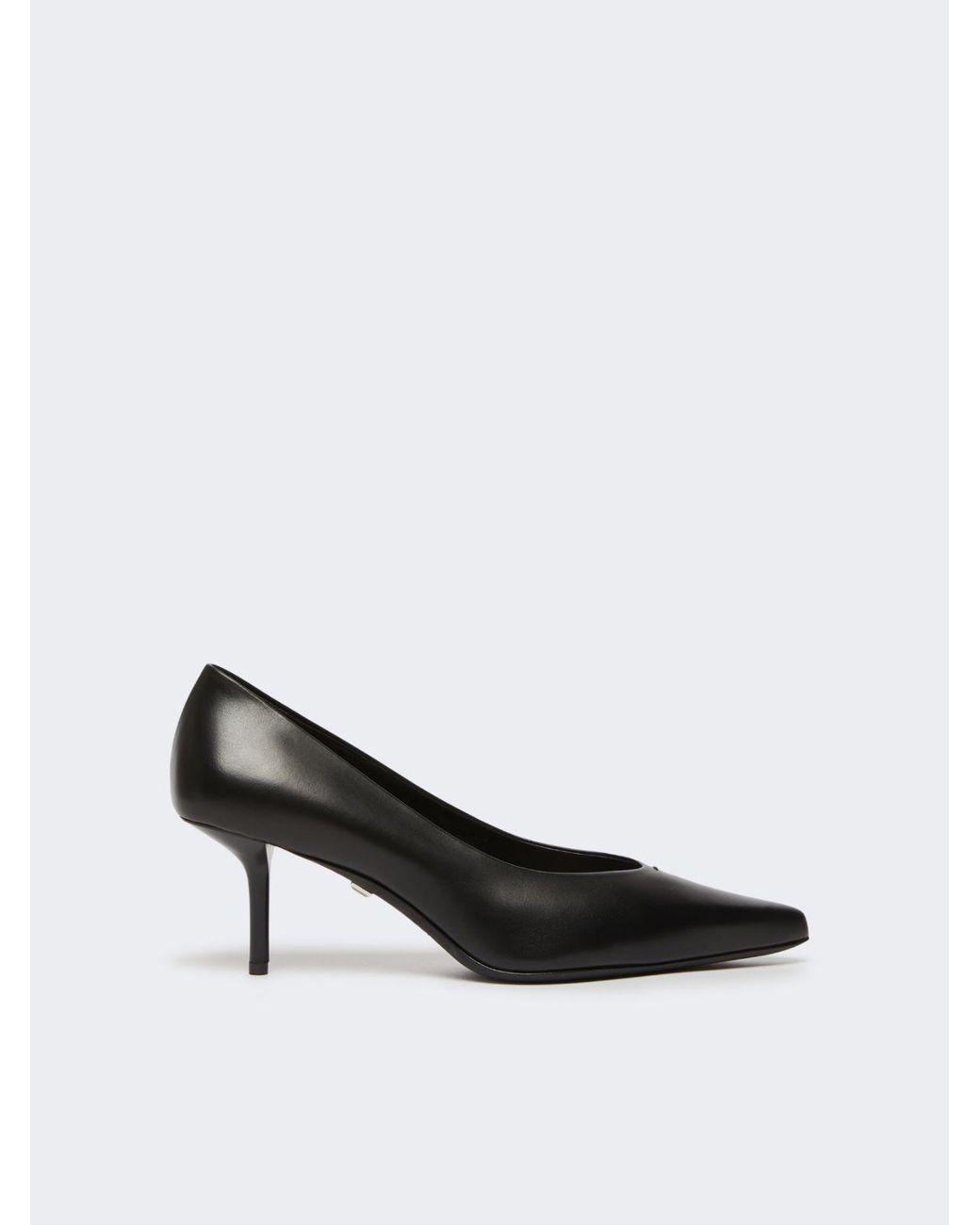 Max Mara White Pumps Aus Glattleder