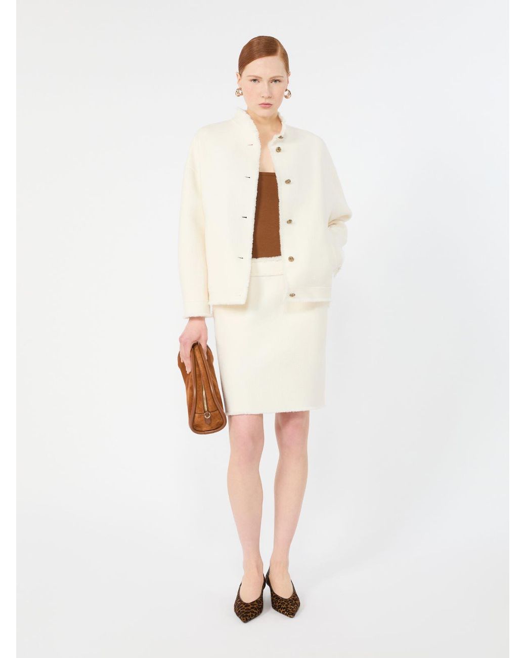 Giacca Bomber di Max Mara in Natural
