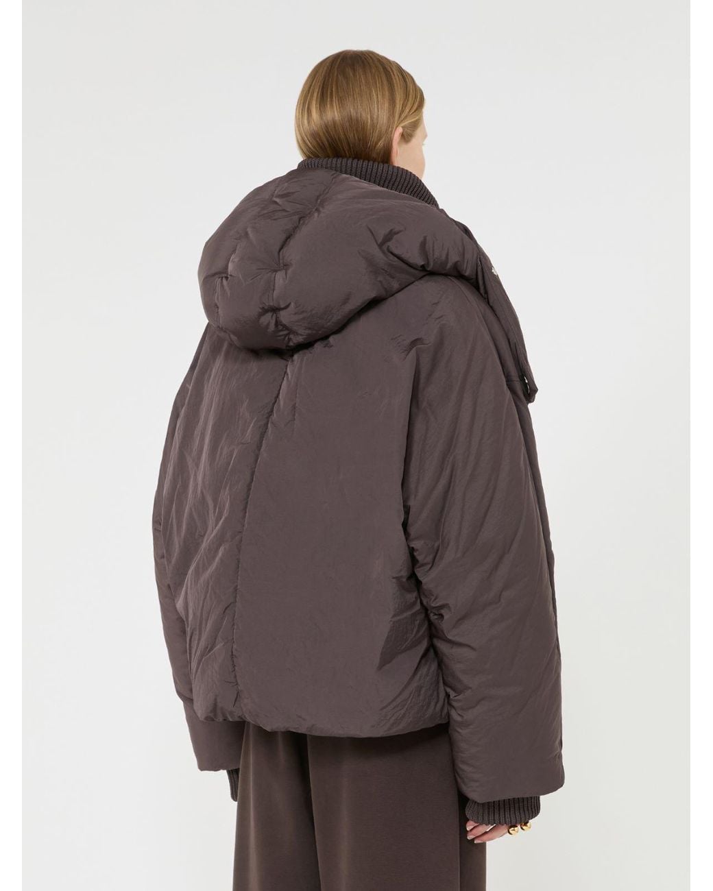 Max Mara Brown Short Water-Repellent Down Jacket