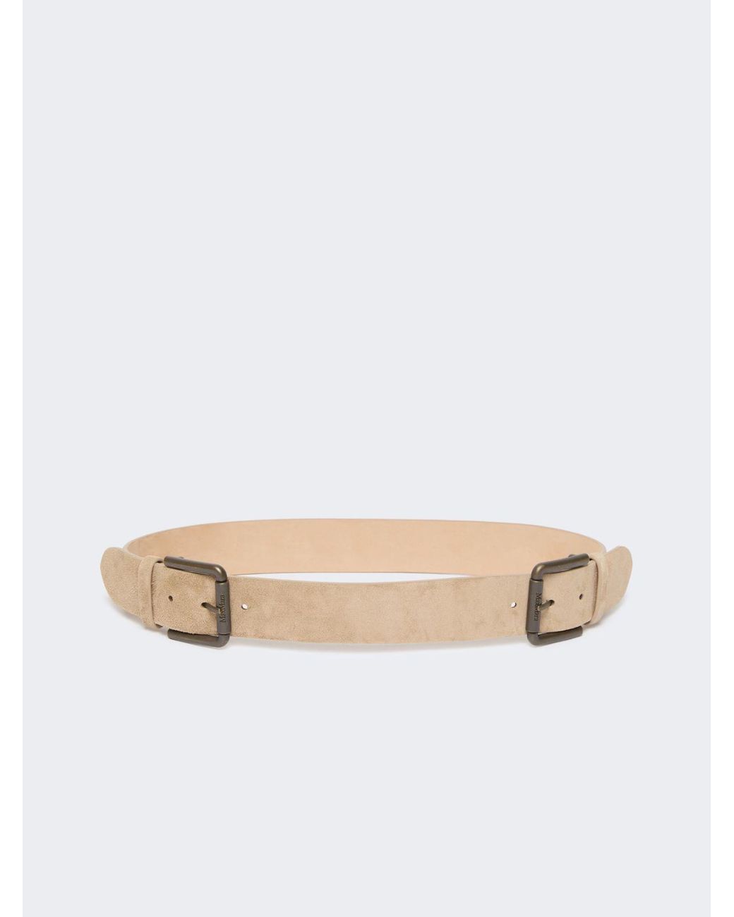 Max Mara Natural Ledergürtel Mit Nieten