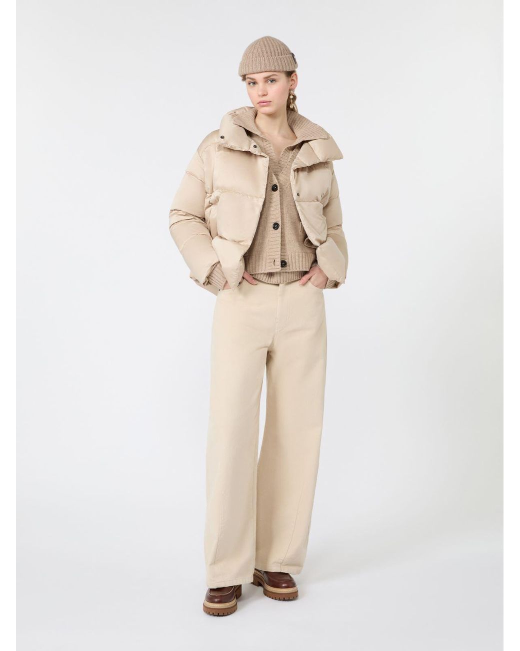 Max Mara Natural Short Down Jacket
