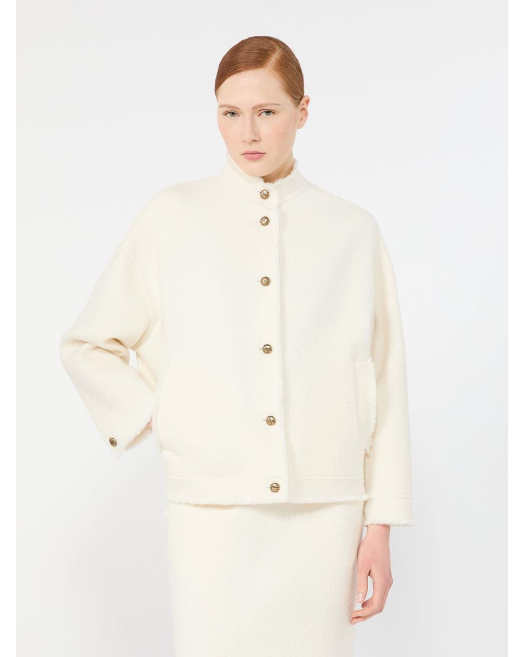 Giacca Bomber di Max Mara in Natural