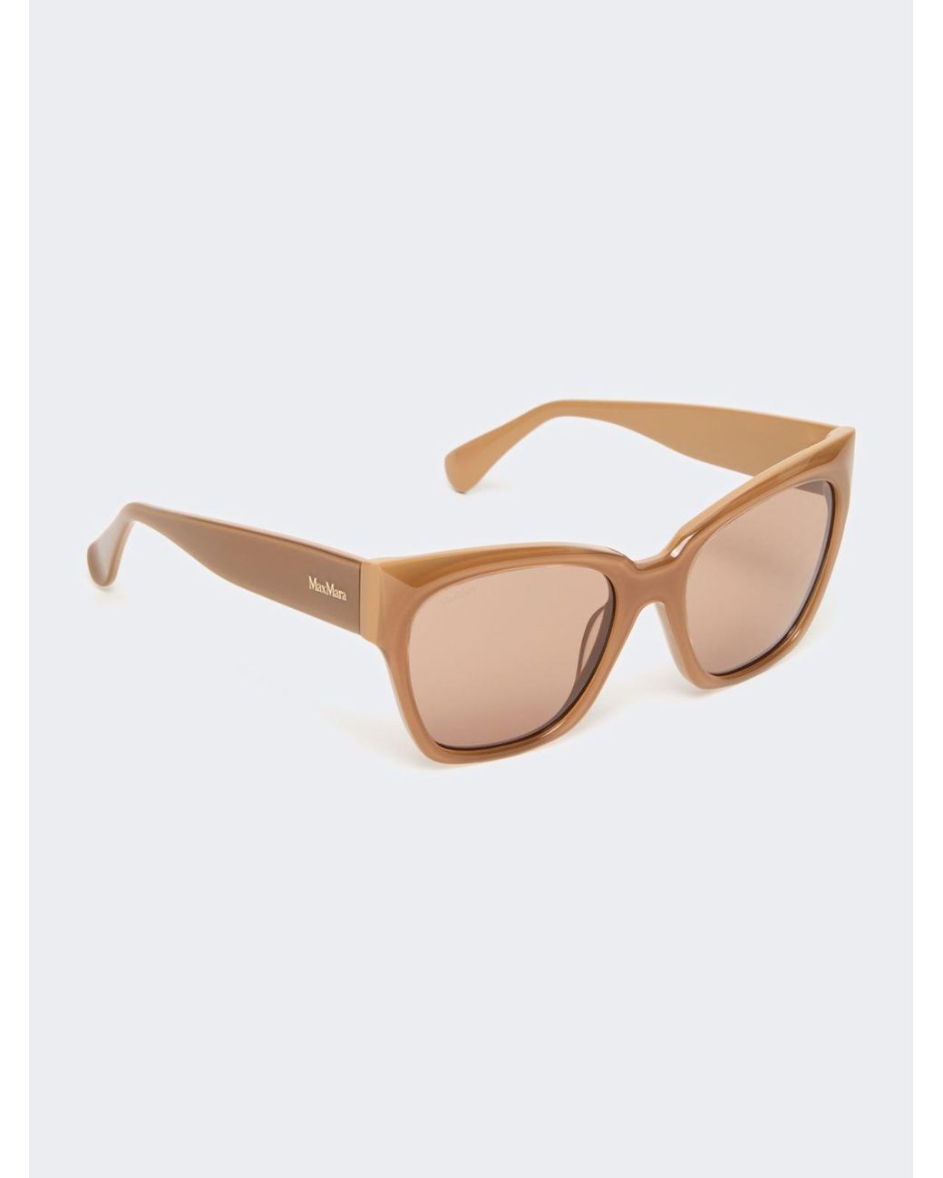 Occhiali Da Sole A Farfalla di Max Mara in Brown