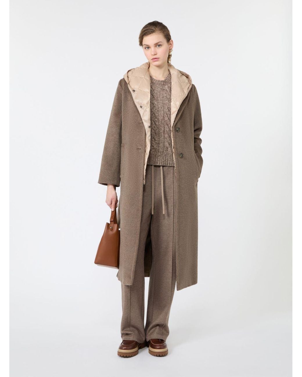 Max Mara Natural Jersey Drap Trousers