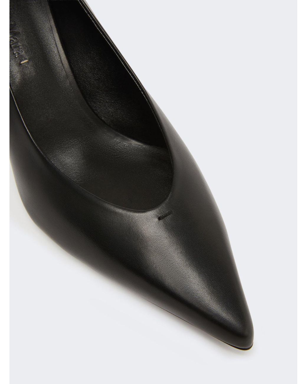 Max Mara White Pumps Aus Glattleder